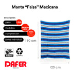 Falsa Mexicana Artesanal Multiusos 6pz Mayoreo 190x120cm Multicolor