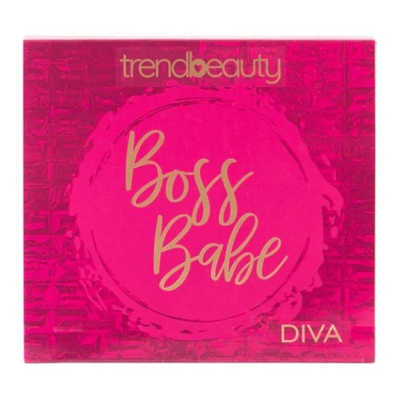 Paleta De Sombras Mod.boss Babe Diva Marca Trendbeauty® Cálidos