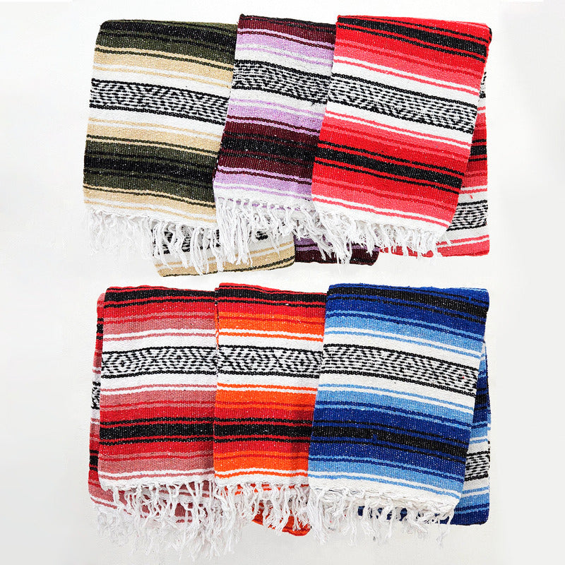 Falsa Mexicana Artesanal Multiusos 6pz Mayoreo 190x120cm Multicolor