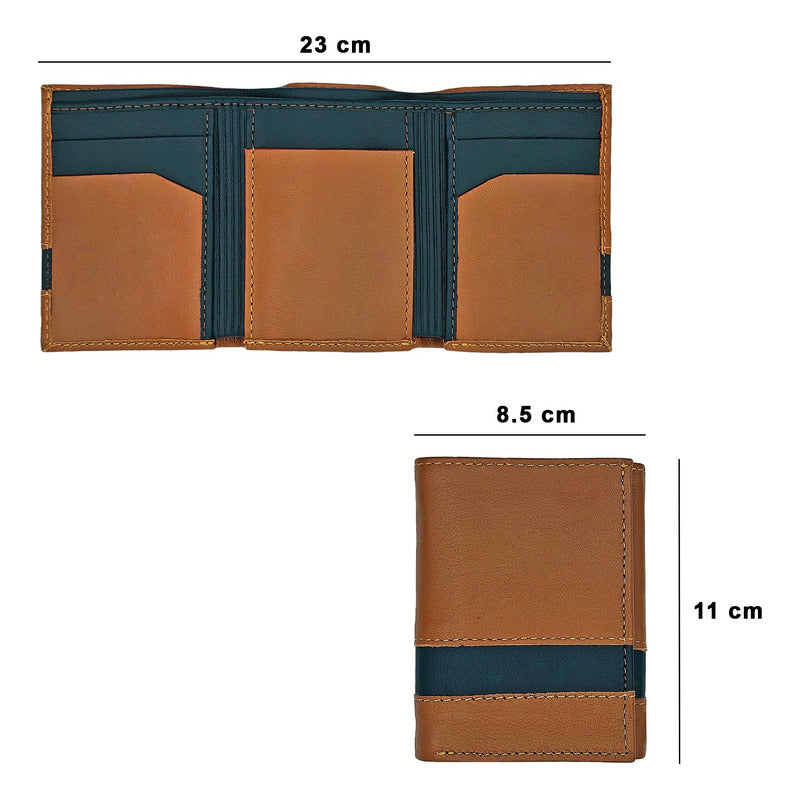 Cartera De Piel Para Hombre Marca Giron®