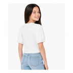 Blusa Mangas Abullonadas Para Niña Mod.6001 Marca Mayoral® Crudo Lisa 14 Años