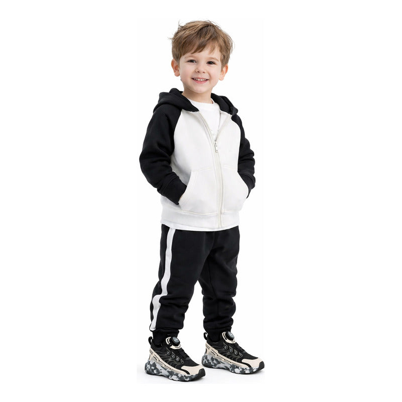 Tenis Casual Para Niño Mod.205601a Marca Coqueta Y Audaz® Negro Geométrico 18 Mx