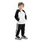 Tenis Casual Para Niño Mod.205601a Marca Coqueta Y Audaz® Negro Geométrico 22 Mx