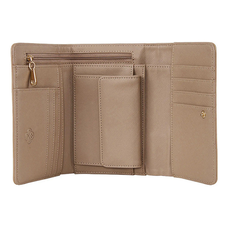 Cartera Sobre Recto Para Mujer Ji 670 Marca Jaime Ibiza® Taupe Liso
