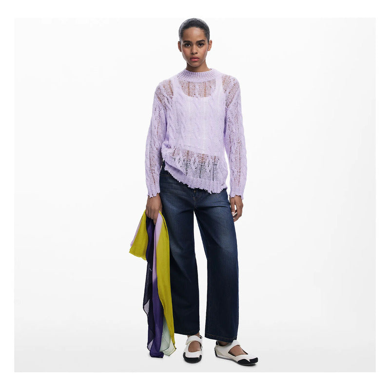 Chalina Ligera Suave Casual Para Mujer Marca Desigual® Multicolor 25wawa21/9019 Unitalla