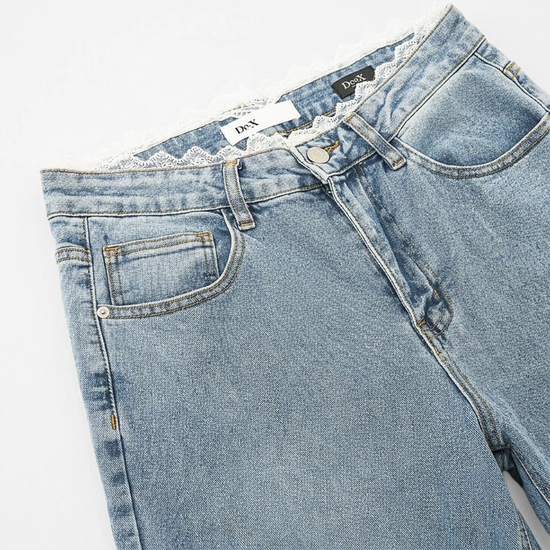 Pantalon Ancho Para Mujer Mod. Dxd0569 Marca Doux® Azul Cielo Lisa 38