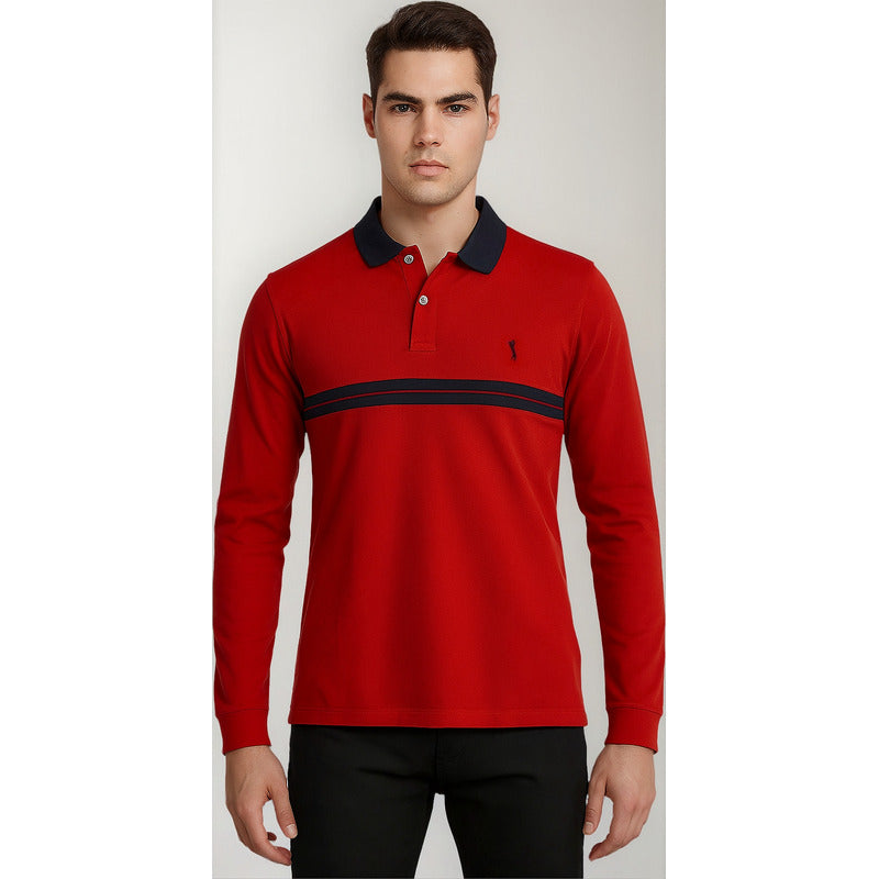 Playera Manga Larga Para Hombre Marca Polo Mode Gens®