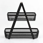 Frutero De Doble Piso Rectangular De Malla De Hierro Nuvó® Negro 1759-166