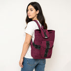 Mochila Artesanal Tejida Tipo Morral Con Bolsillo Frontal 10kg