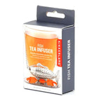 Infusor De Té En Forma De Pez De Acero Inoxidable Con Cadena Gris