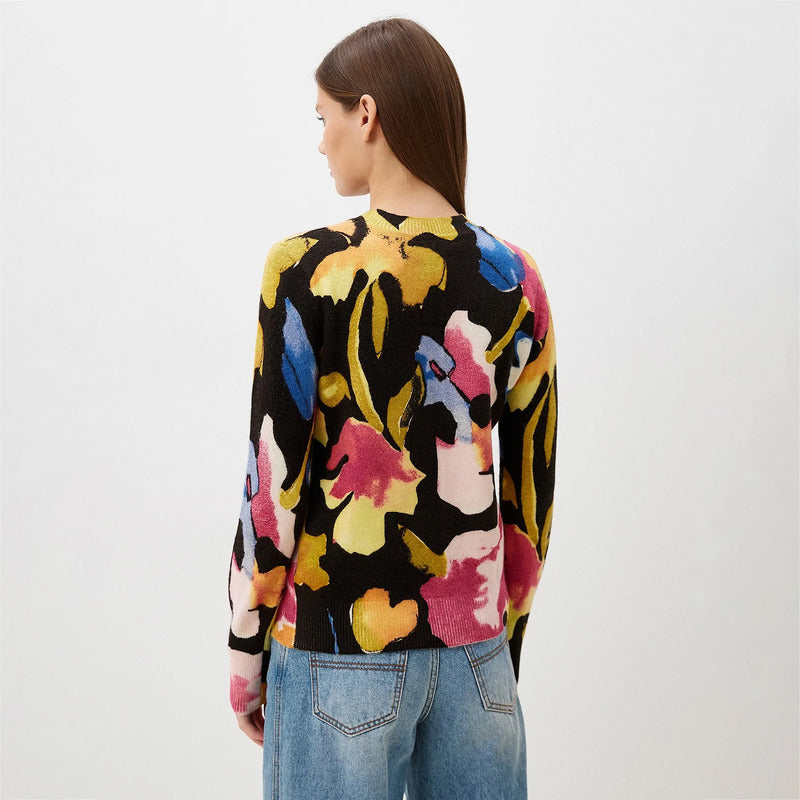 Suéter Casual Para Mujer Estampado Original Marca Desigual® Multicolor 24wwjf49