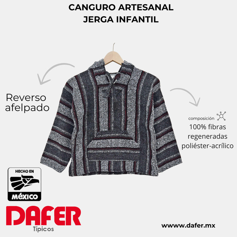 Sudadera Canguro Artesanal De Jerga Infantil