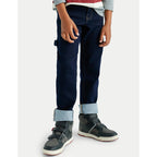 Pantalón Casual Para Niño Mod.7532 Dark Marca Mayoral® Dark Indigo Liso 8 Años