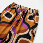 Pantalón Palazo Estampado Retro Casual Mujer W41101 Bobois® Multicolor Retro Ch