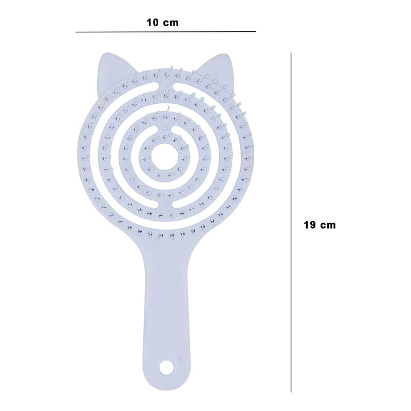 Cepillo Hueco Anti Enredos Cabello Grueso Y Delgado Flori®