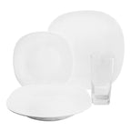 Vajilla Bormioli® Rocco Parma Vidrio Opal 16pz Blanco Portapalillos