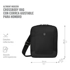 Victorinox Bolso Altmont Modern Crossbody Bag,negro Negro Lisa Negro Liso Níquel