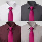Corbata Elegante Para Hombre Eventos Y Negocios Marca Cotu® Fucsia Texturizado 164 Cm