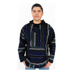 Suéter Poncho Canguro Artesanal Hoodie Acrilico Colores