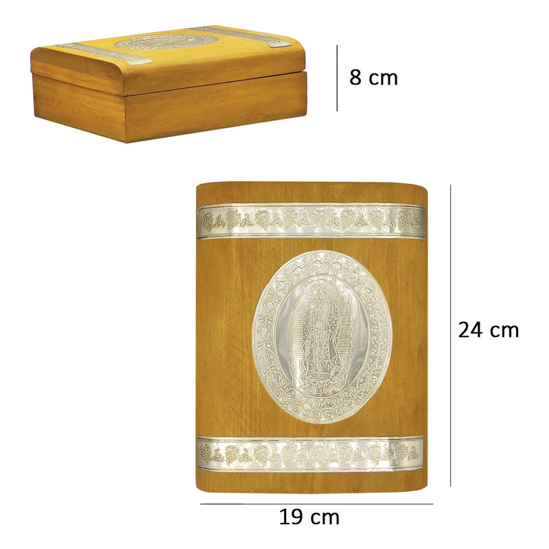 Set Para Bautizo Vela+concha+toalla+caja De Madera