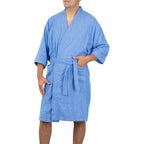 Bata De Baño Unisex Absorbente Unitalla Tela Suave Ligera