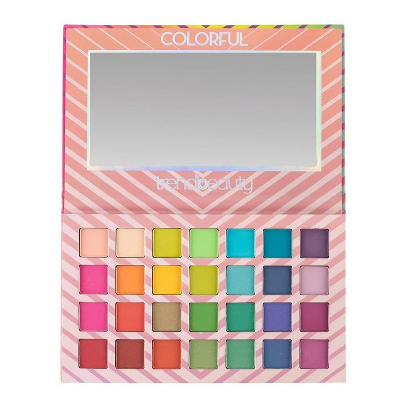 Sombras Para Ojos 28 Tonos Mod.colorful Marca Trend Beauty® Correspondiente A La Imagen