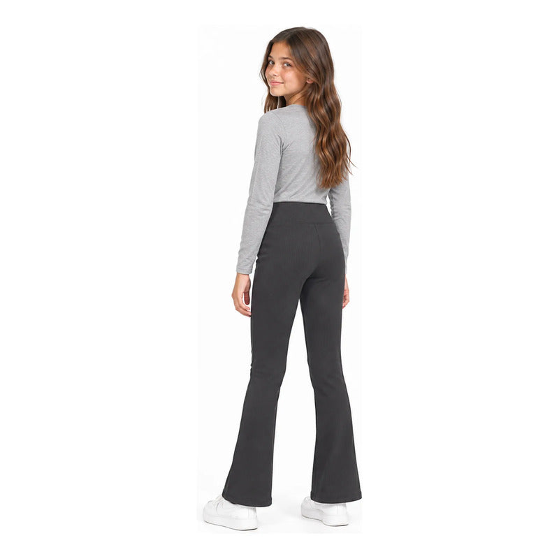 Legging Acampanado Infantil Y Juvenil 6773 Marca Mayoral® Antracita Lisa 10 Años