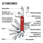 Navaja Multiherramienta Victorinox Swiss Champ Roja Con 33 Funciones Rojo