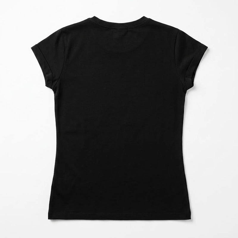 Blusa Básica Suave Casual Para Mujer Apx-0213 Marca Aspik® Negro Liso Eg