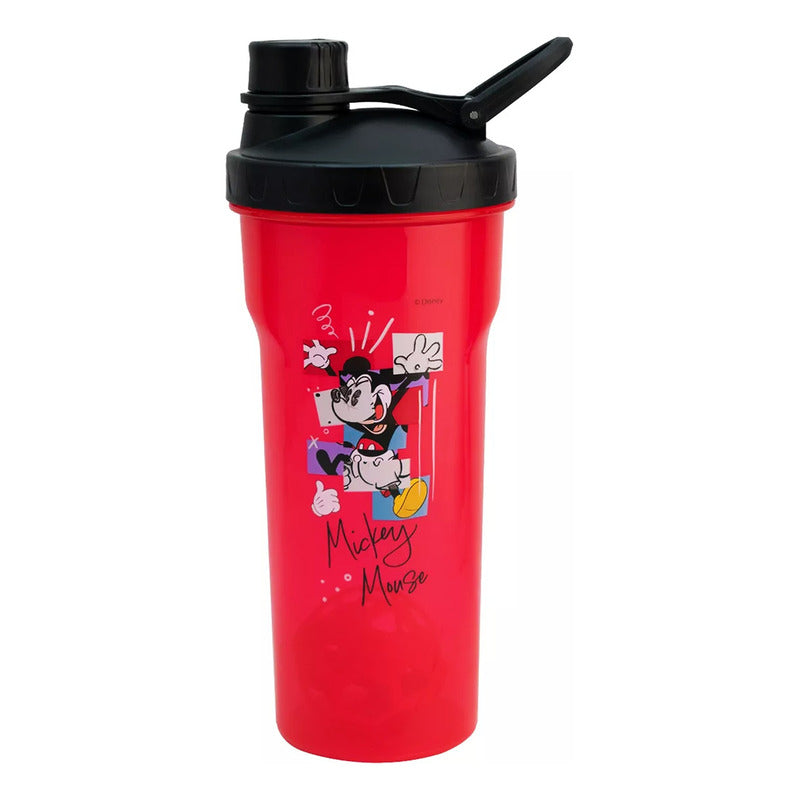 Vaso Mezclador Shaker Con Tapa 700ml Diseños Animados