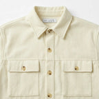 Chamarra Casual Para Hombre Mod. Ccli0224 Marca Lob® Hueso Eg Lisa