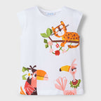 Conjunto De Niña Pantalon+short+blusa Mod.3712 Mayoral® Multicolor 2 Años
