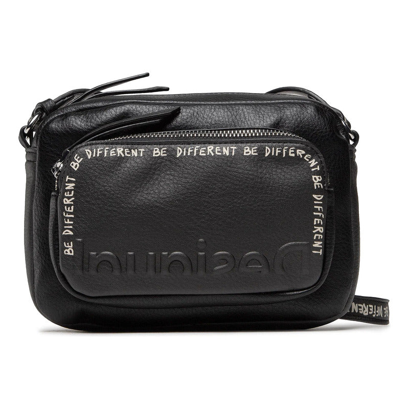 Bolso Pequeño Para Mujer Mod.22waxpay/2000 Desigual® Negro Lisa Níquel Multicolor