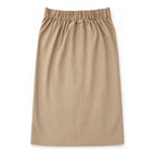 Falda Casual De Tiro Alto Con Slit Frontal Marca Stop® Beige Lisa M