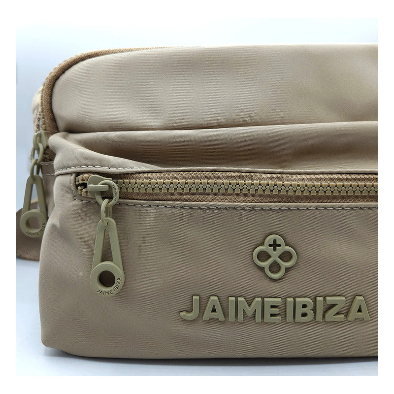 Bolso Crossbody Casual Para Dama M. 2890 Marca Jaime Ibiza® Taupe Lisa