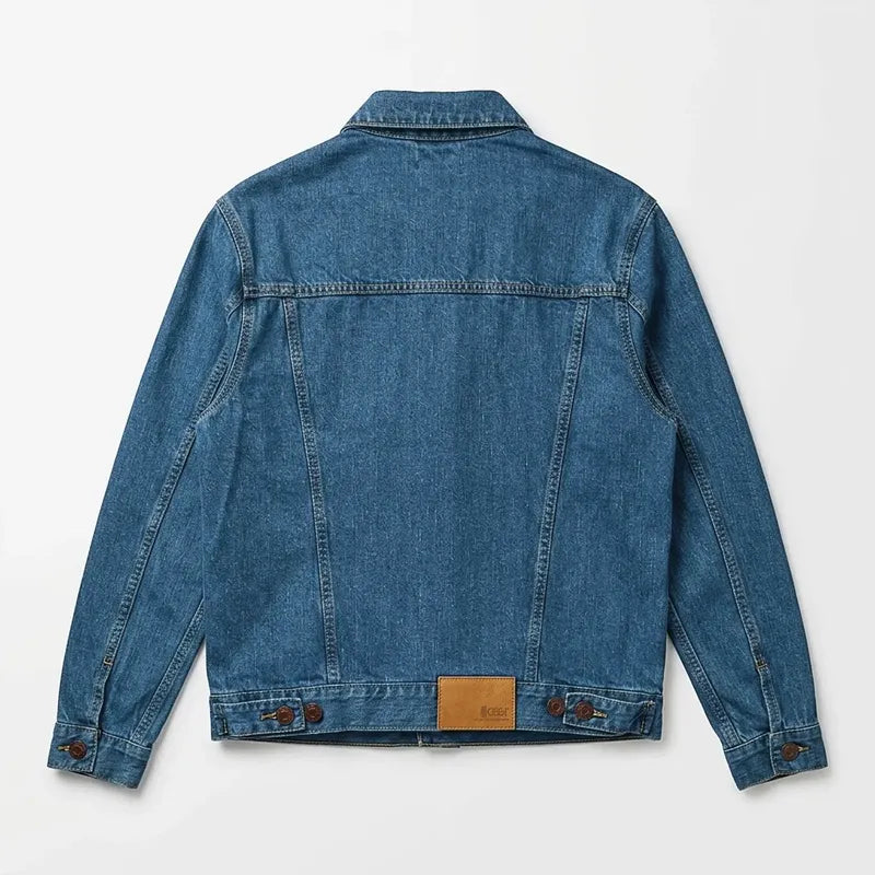 Chamarra Casual Ligera Mezclilla Para Hombre Bleach Oggi® Mezclilla Ch Lisa