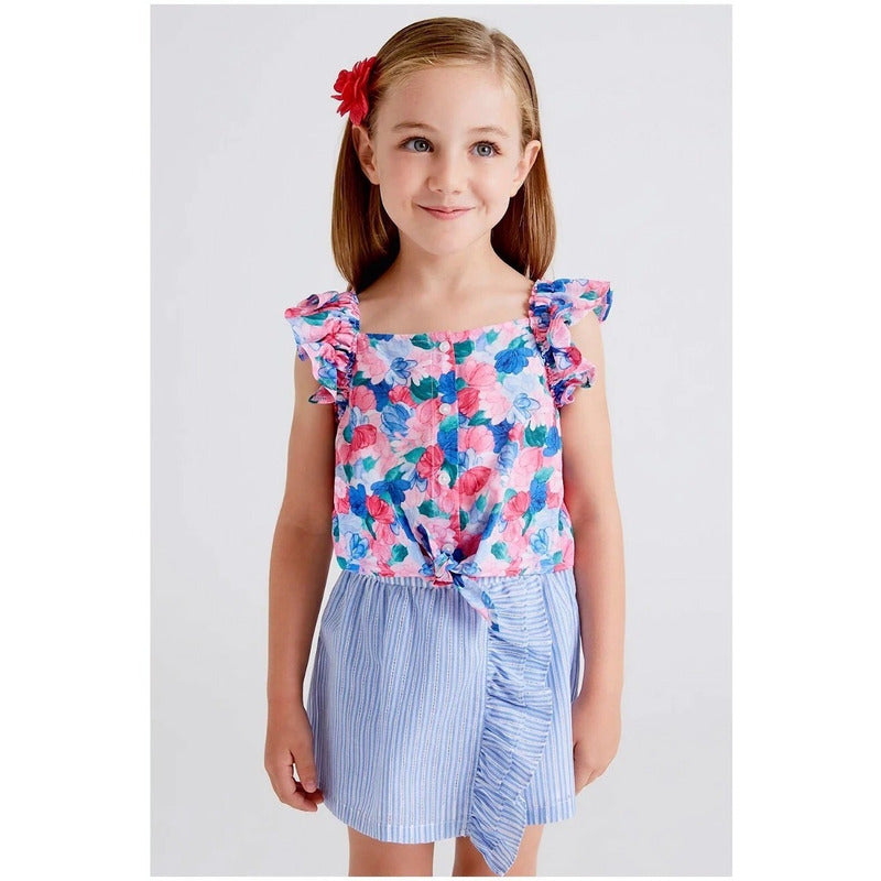 Short De Niña Con Cruzado Mod.3906 Marca Mayoral®