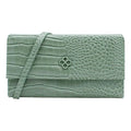 Cartera Mediana Crossbody Para Dama Mod. Ji 532 Jaime Ibiza® Aqua Croco Croco