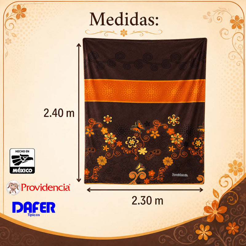 Edredón Jumbo De Borrega King Size 2.30mx2.40m Providencia® Kansas Multicolor