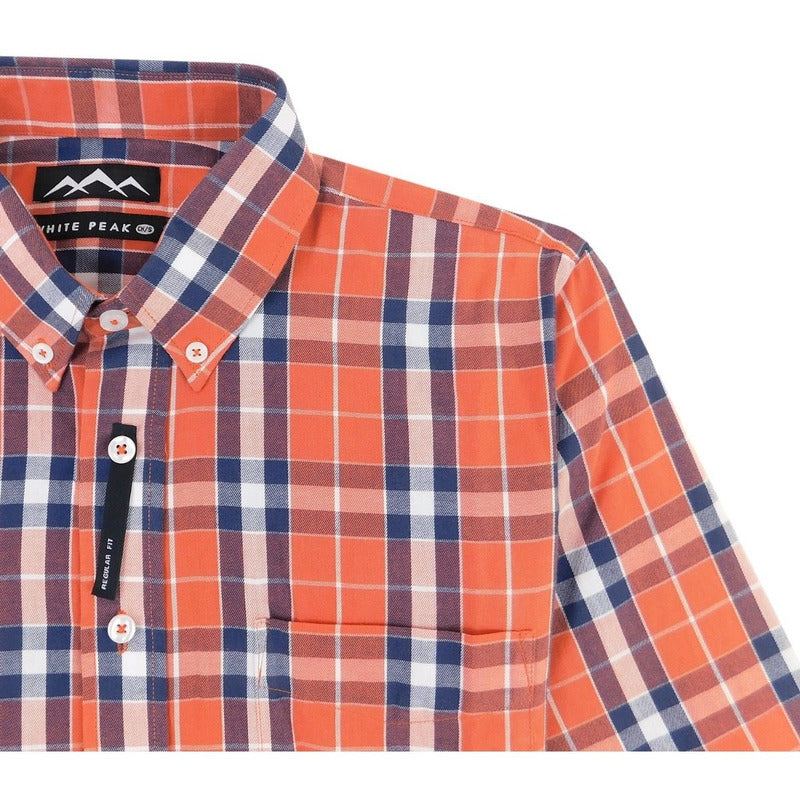 Camisa Regular Fit Cuadros Para Hombre Marca White Peak®