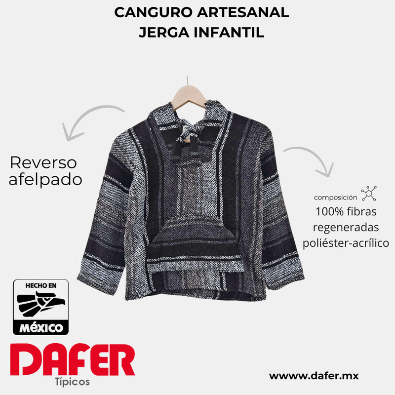 Sudadera Canguro Artesanal De Jerga Infantil