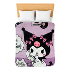 Cobertor Ligero Super Suave Matrimonial Diseños Providencia® Kuromi 850 G Multicolor