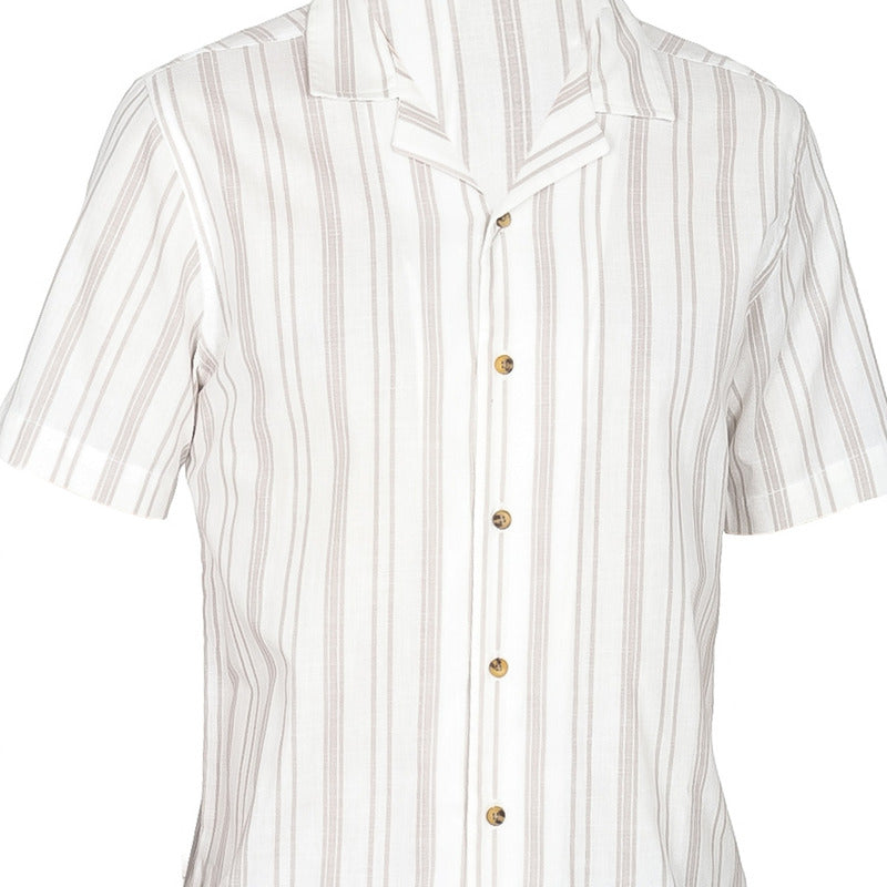 Camisa Para Hombre Mod. B41366 Marca Bobois® Suela Rayas Exg