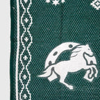 Jorongo Gaban Artesanal Mexicano Colores Caballos Herradura Verde Oscuro Caballos Herraduras Xg