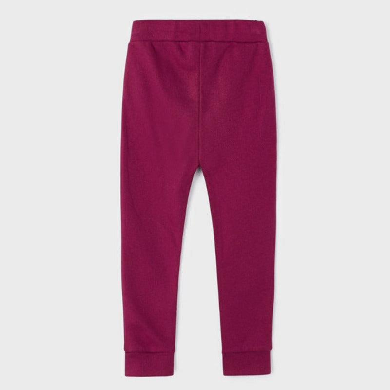Pants Jogger Para Niña Mod.4507 Grosella Marca Mayoral® Grosella Liso 5 Años