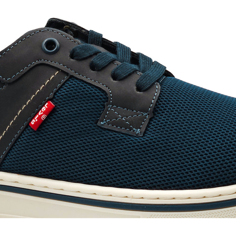 Tenis Casual Para Hombre Mod. L2125532 Marca Levi's® Azul Marino Geométrico 27.5 Mx