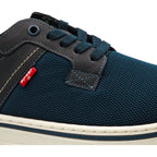 Tenis Casual Para Hombre Mod. L2125532 Marca Levi's® Azul Marino Geométrico 27 Mx