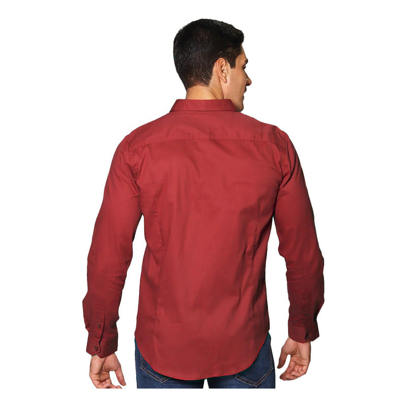 Camisa De Hombre Manga Larga Mod.b35101 Marca Bobois®