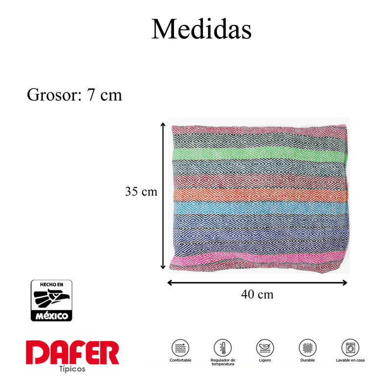 Frazada De Viaje Artesanal Con Almohada Set De Descanso