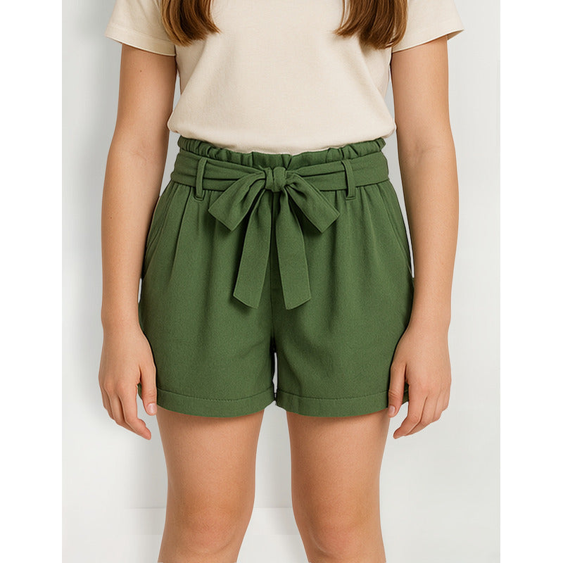 Short Holgado Para Niña Mod.21g-9007al Marca Losan®